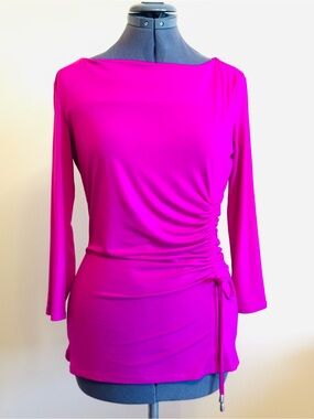 Kenneth Cole Reaction Bright Fuchsia Stretch Top